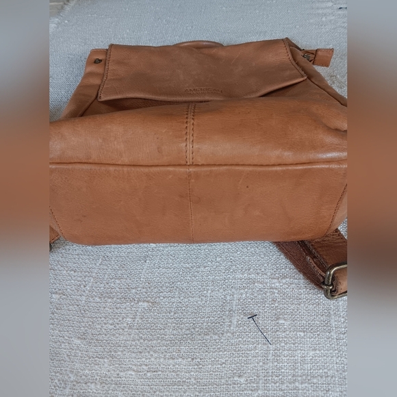 Tan Leather Backpack main image 4